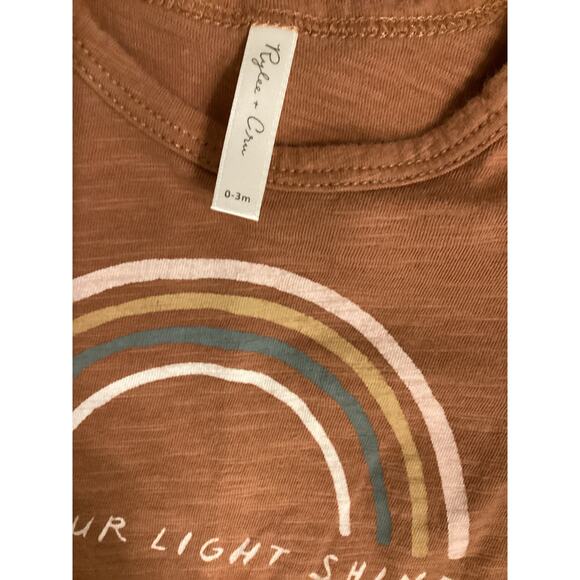Rylee + Cru “Let Your Light Shine” Tee Size 0-3mo - Picture 2 of 2